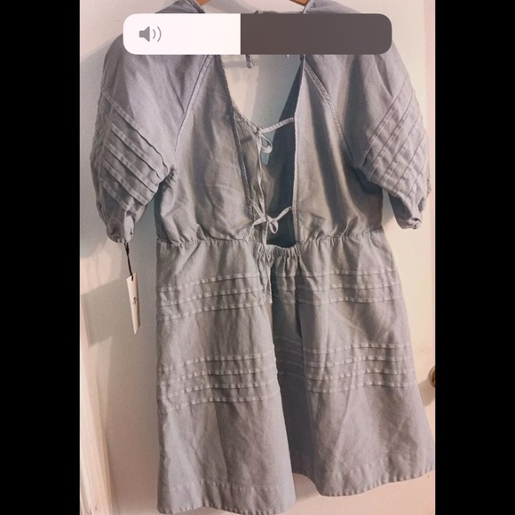 NEW 7 for all mankinD SUMMER MINI DRESS SIZE L cotton denim - Picture 3 of 6